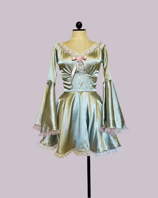 The Katie Mae Dress in satin