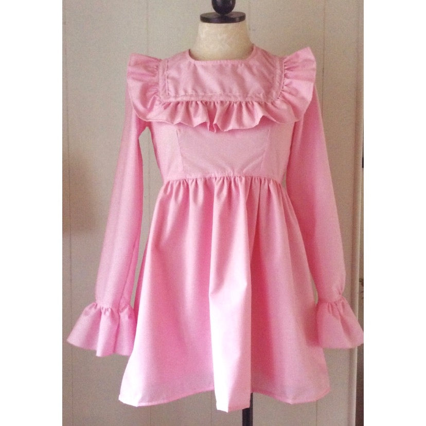 The Long Sleeve Savannah Dress in Pink