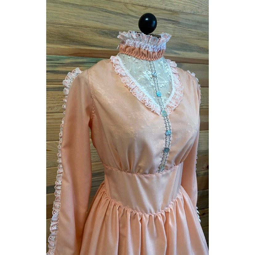 The Lauren Dress in Peach