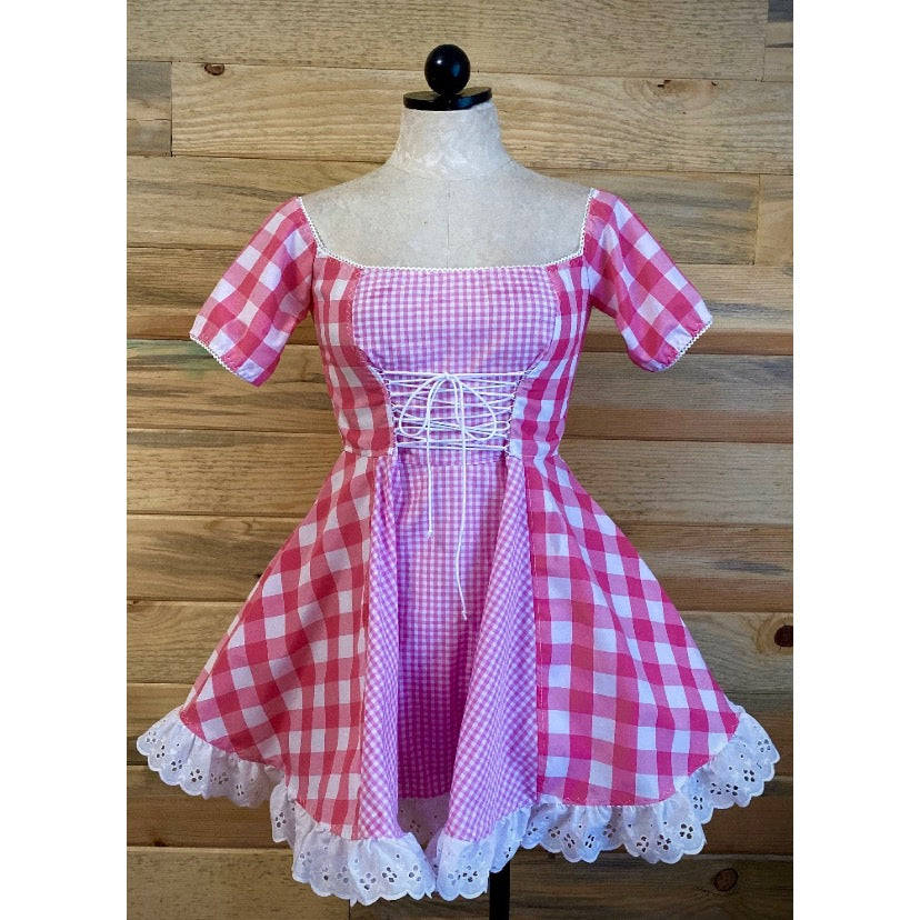 The Kate Dress in Pink Gingham