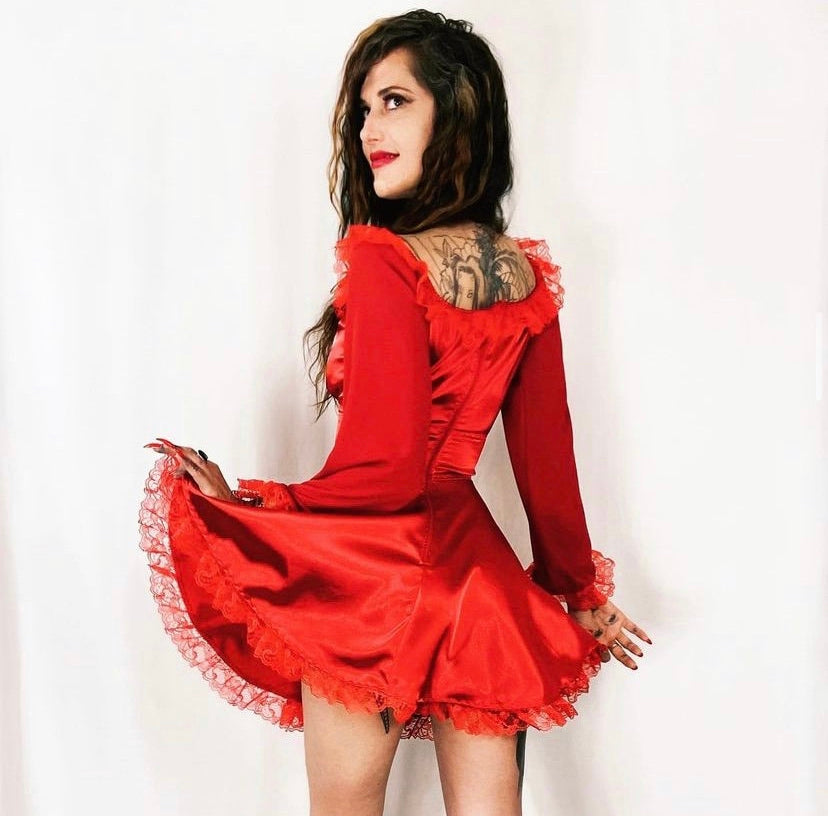 Penelope Dress in Red