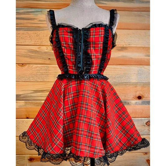 The Danni Dress in Tartan Plaid