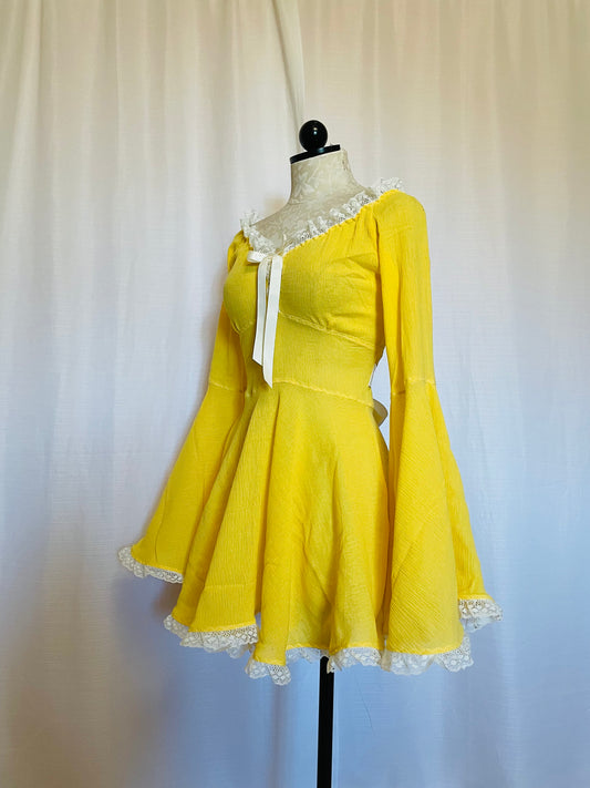 The Katie Mae Dress in Yellow