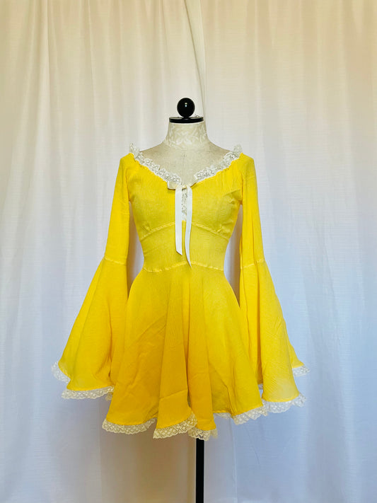 The Katie Mae Dress in Yellow
