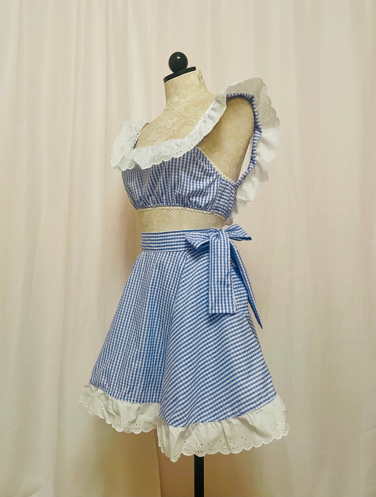 The Dolly Set in Blue Gingham