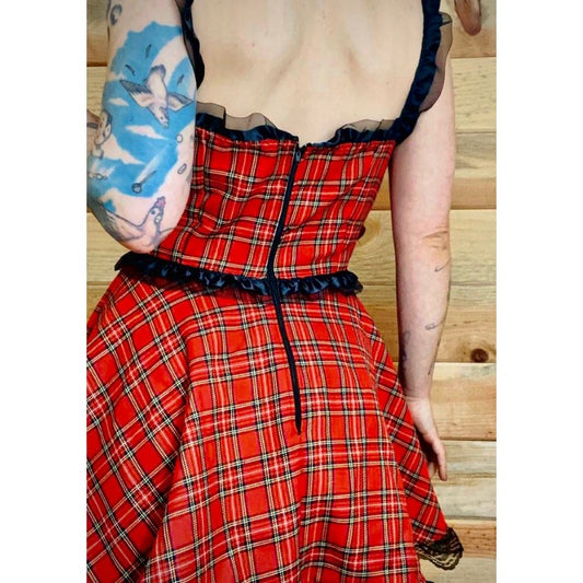 The Danni Dress in Tartan Plaid