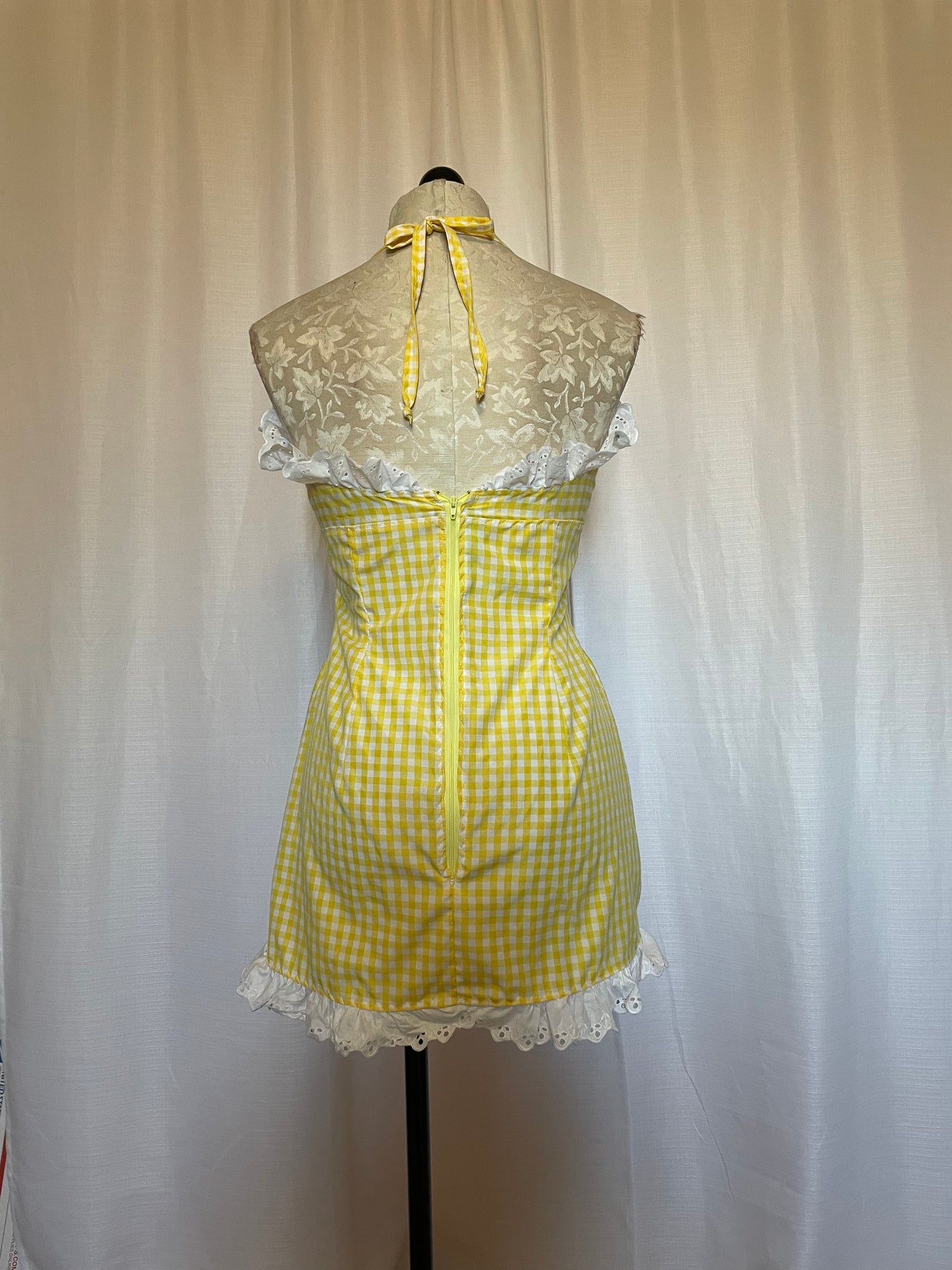 The Debra Dress in Yellow Gingham