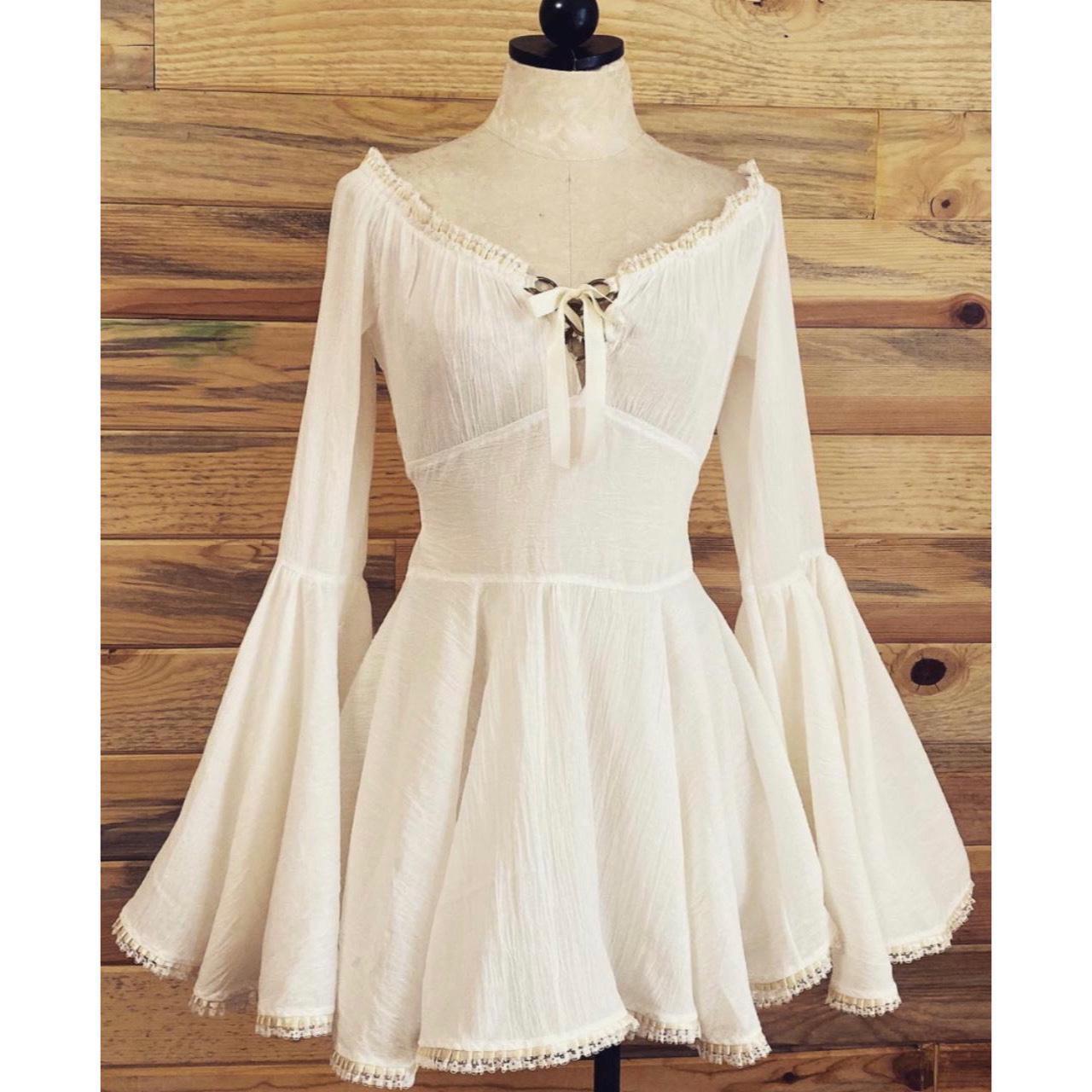 The Katie Mae Dress in off White