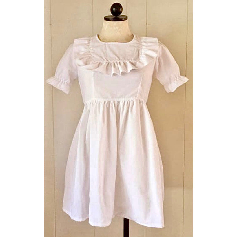 The Short Sleeve Savannah Dress in White