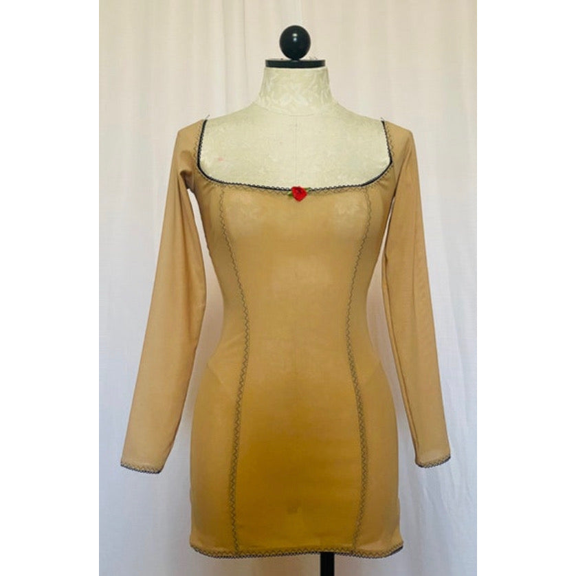 The Donna Dress in Tan