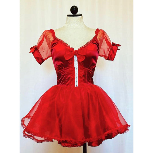 The Sebastian Dress in Red