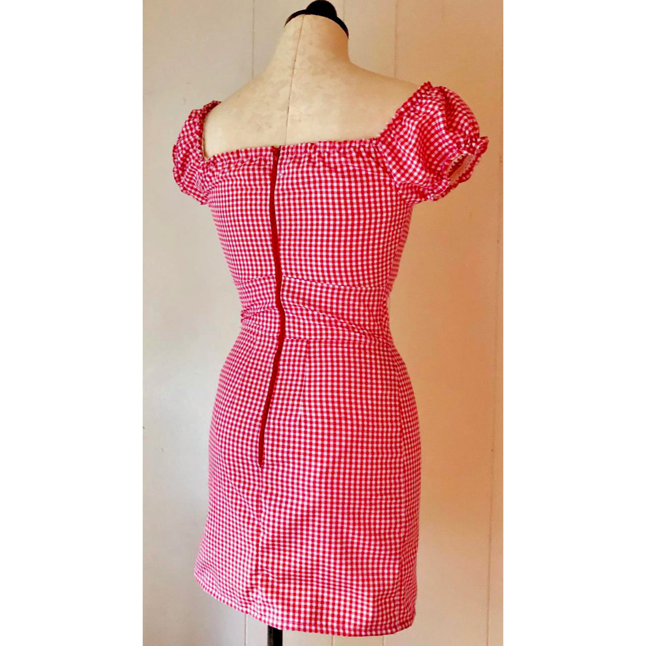 The Alex Dress in Red Gingham
