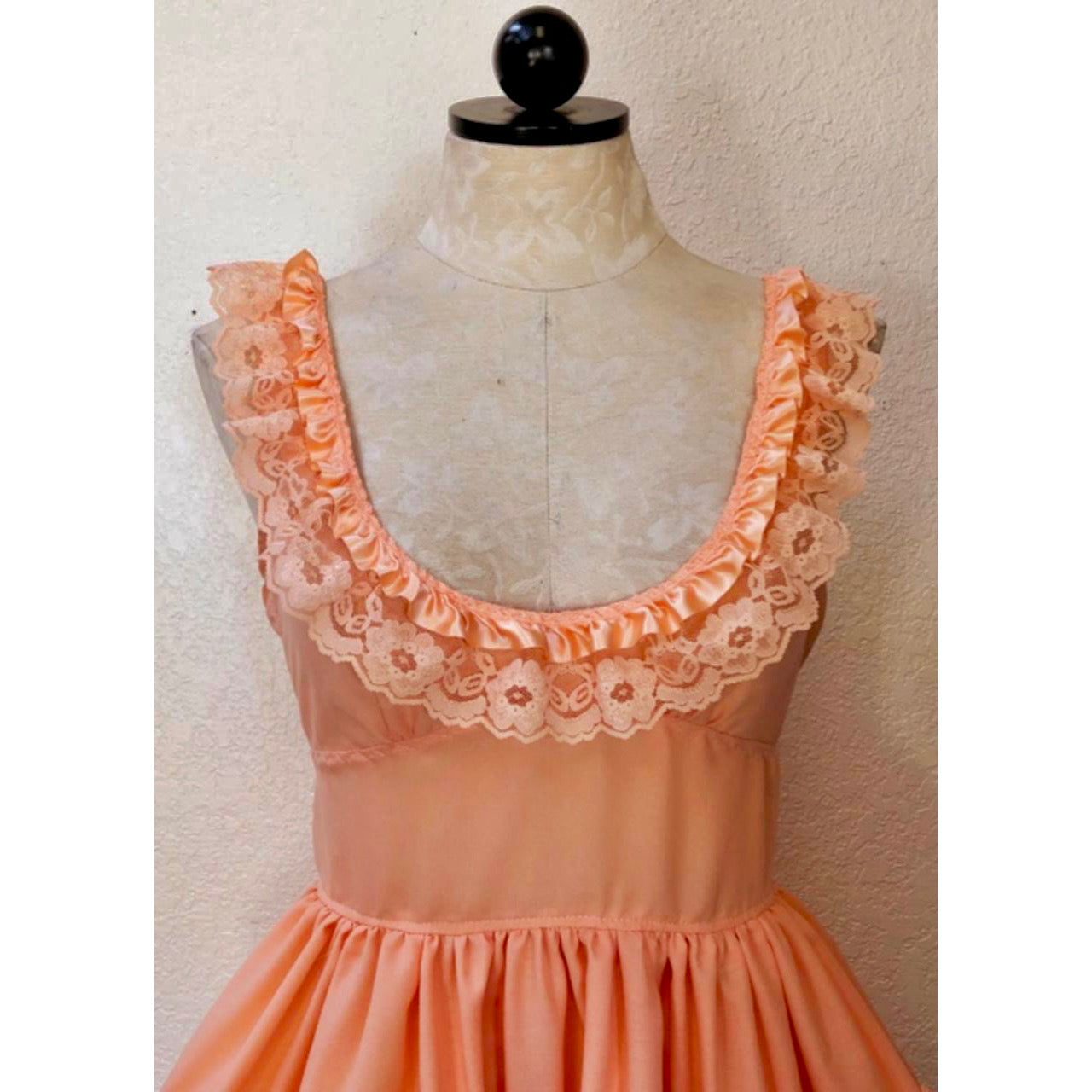 The Sleeveless Cupcake Dress in Peach