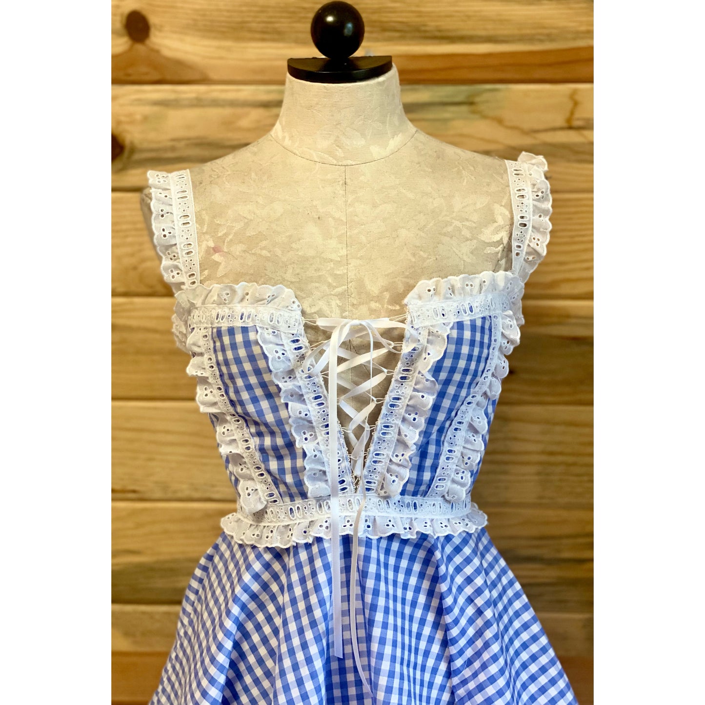 The Danni Dress in Blue Gingham