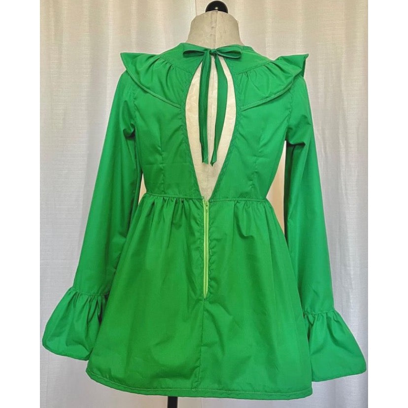 The Long Sleeve Savannah Dress in Green