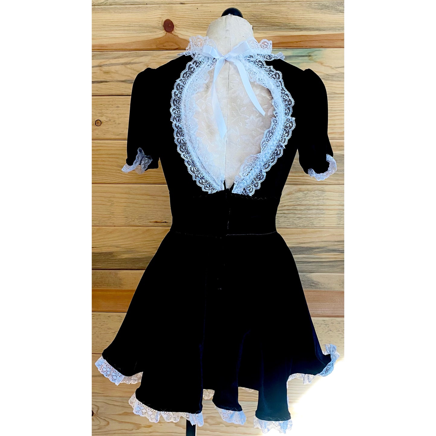 The Duyen Dress in Black Velvet