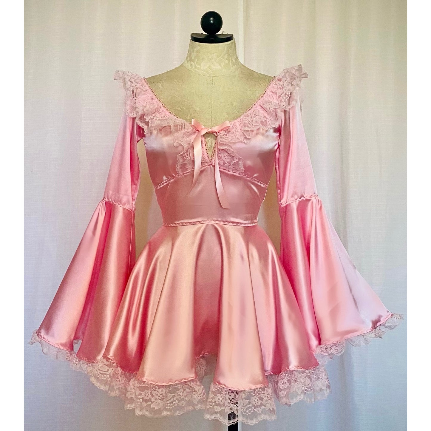 The Deidre Dress in Baby Pink