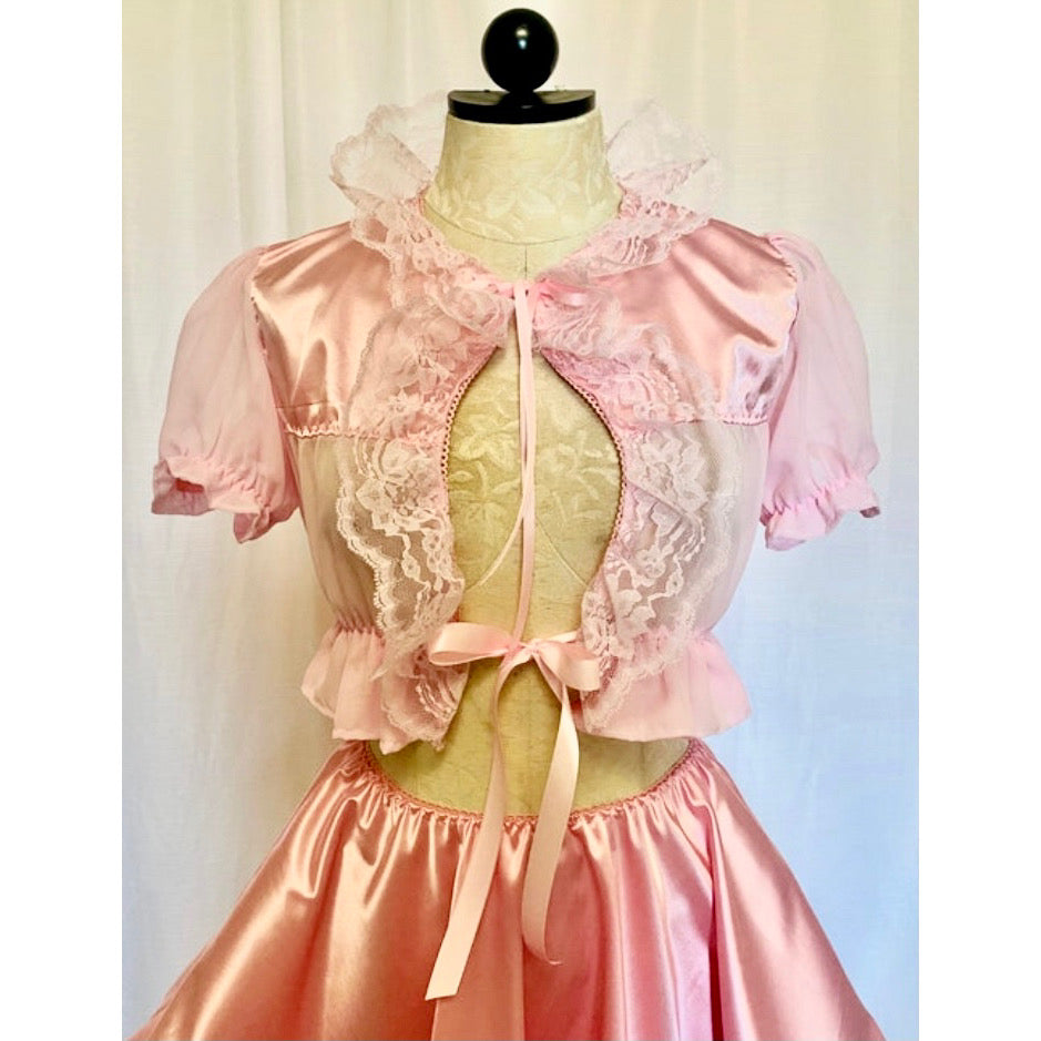 The Antoinette Tie Set in Baby Pink