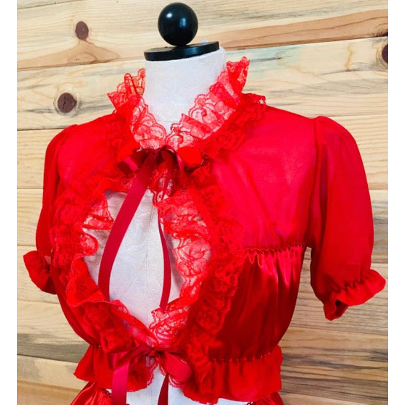 The Antoinette Tie Set in Red