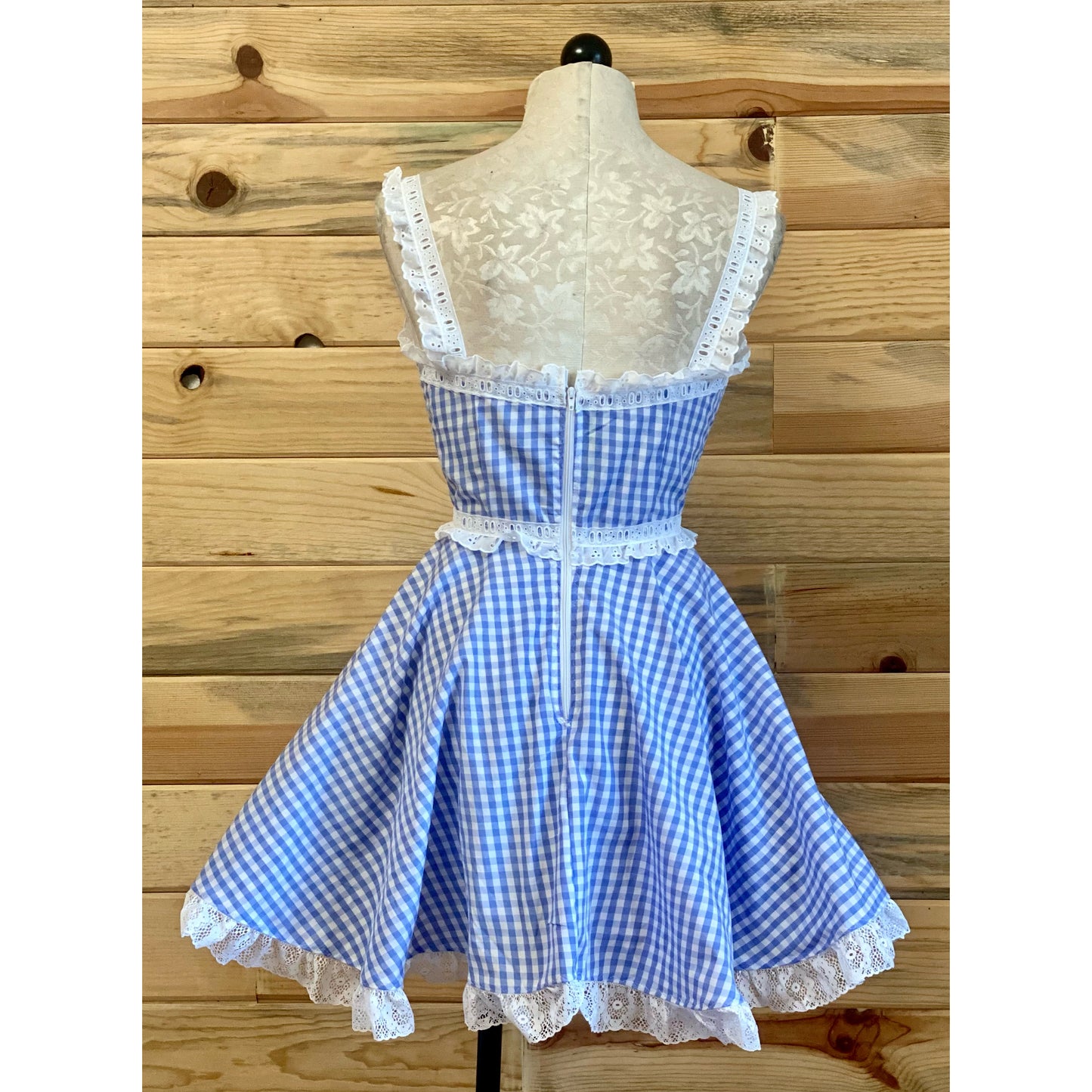 The Danni Dress in Blue Gingham